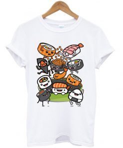 sushi party t-shirt ZNF08