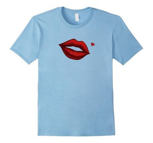 this Red Kissing Lips T-shirt ZNF08