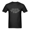 who knows what evil lurks in the heart t-shirt ZNF08