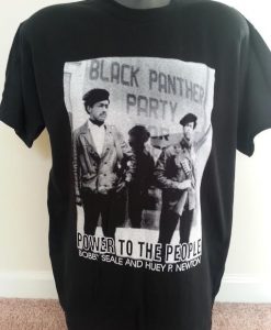 Black panther party T-shirt ZNF08