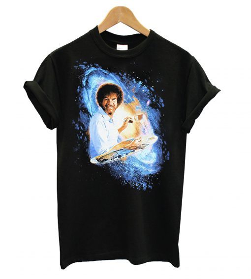 Bob Ross Galaxy Painting Graphic T shirt ZNF08