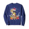 Boxer Christmas Santa Tee Funny Dog Lover Xmas Gift Sweatshirt ZNF08