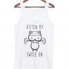 Cat shirt, Kitten My Swole On TANK TOP ZNF08