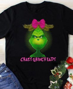 Crazy Grinch lady shirt ZNF08