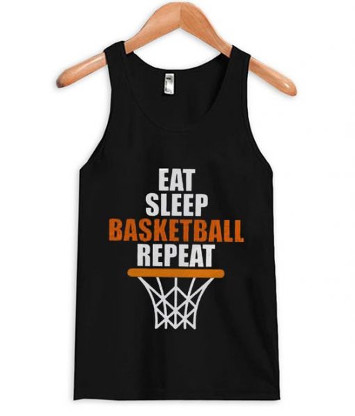 Eat Sleep Basketball Repeat Tank-Top ZNF08
