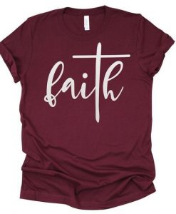 Faith with Cross T-Shirt ZNF08
