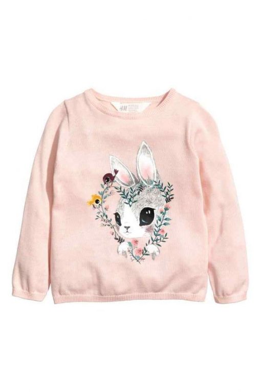 Flower Rabbit Sweatshirt ZNF08