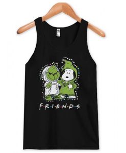 Grinch and Snoopy Friends Christmas light tank top ZNF08