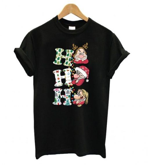 Grumpy ho ho ho christmas T shirt ZNF08