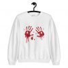 Halloween Bloody Hands Sweatshirt ZNF08