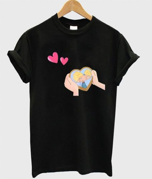 Hey arnold hand love t-shirt znf08