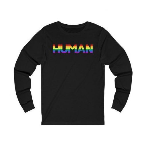 Human Rainbow LBGT Gay Pride sweatshirt ZNF08