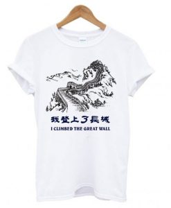 I Climbed The Great Wall T shirt ZNF08