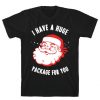 I Have A Huge Package For You Santa Tshirt ZNF08