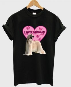 I Love Afghans Dog T shirt ZNF08