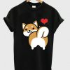 I love Shiba Butt T-Shirt ZNF08