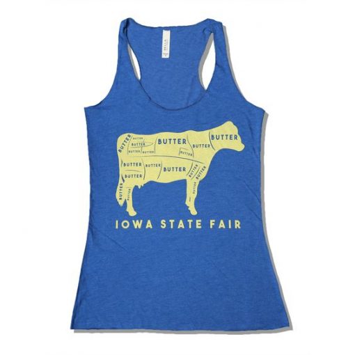 Iowa State Fair Butter Cow Racerback Tank ZNF08