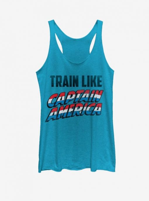 Marvel Captain America Train Like Girls Tank ZNF08