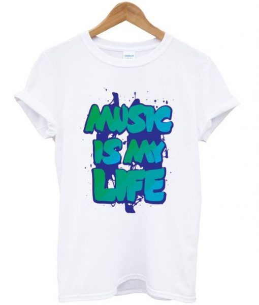 Music is my life t-shirt ZNF08