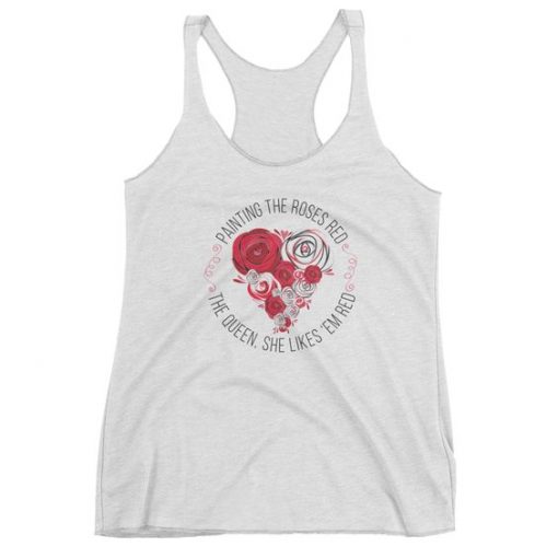 Painting the Roses Red women's tank ZNF08