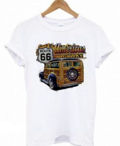 Route 66 Americas Highway T-shirt ZNF08