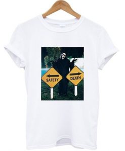 Scream Safety or Death Graphic T-shirt ZNF08