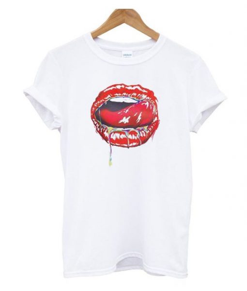 Sexy Red Lips T Shirt ZNF08