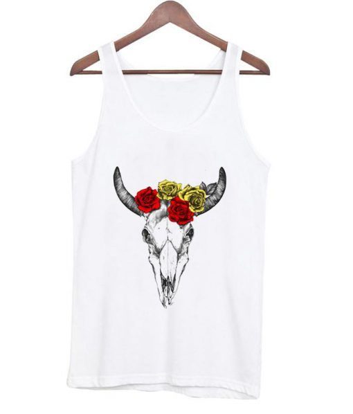 Skull rose tanktop ZNF08