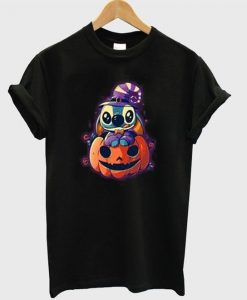 Stitch and pumpkin t-shirt ZNF08