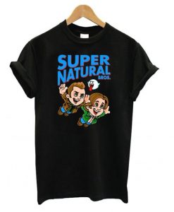 Super Natural Bros Black T shirt ZNF08