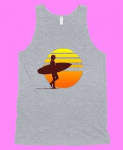 Surfer Girl Sunset Tank Top ZNF08