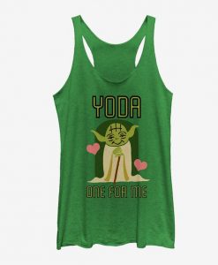 Yoda One for Me Girls Tanks ZNF08