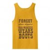 forget glass slippers this princess wears boots tanktop ZNF08