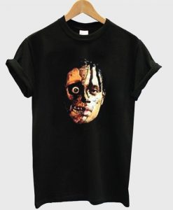 half skull face t-shirt ZNF08