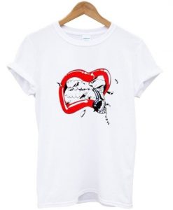 lips dope earphone tshirt ZNF08