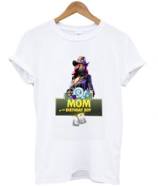 mom on the birthday boy t-shirt ZNF08