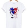 new england patriots heart T-shirt ZNF08