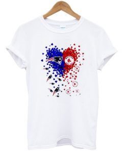 new england patriots heart T-shirt ZNF08