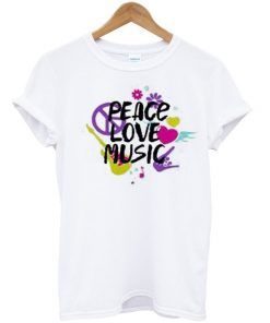 peace love music T-shirt ZNF08