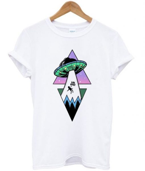 ufo alien t-shirt ZNF08