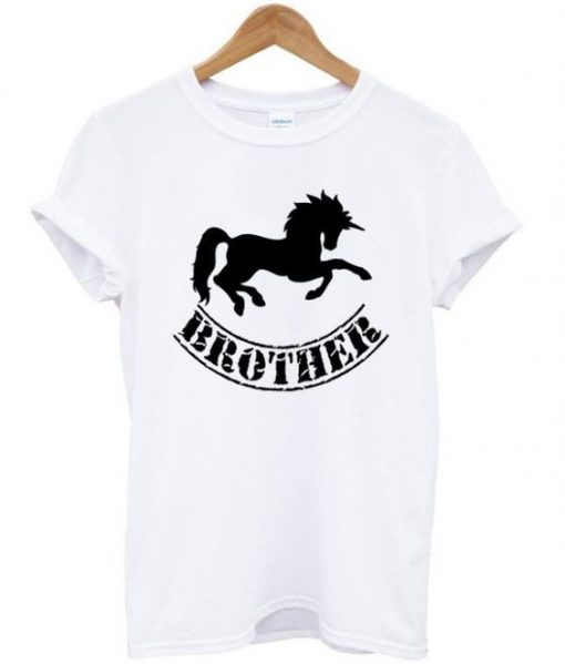 unicorn brother t-shirt ZNF08