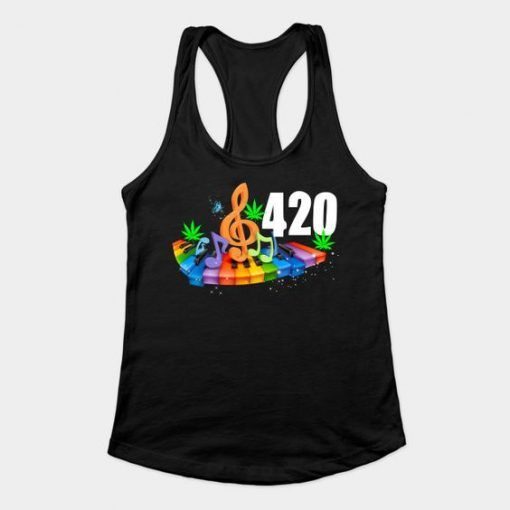 420 weed tank top ZNF08