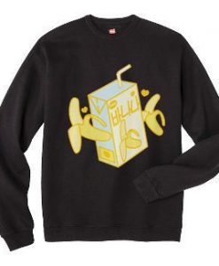 Banana Milk Box Sweatshirt ZNF08
