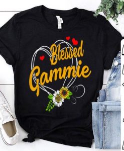 Beautiful Blessed Gammie Grandma Thanksgiving Christmas Mother’s Day shirt ZNF08