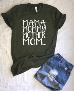 Mom mama mommy momBLACK shirt ZNF08
