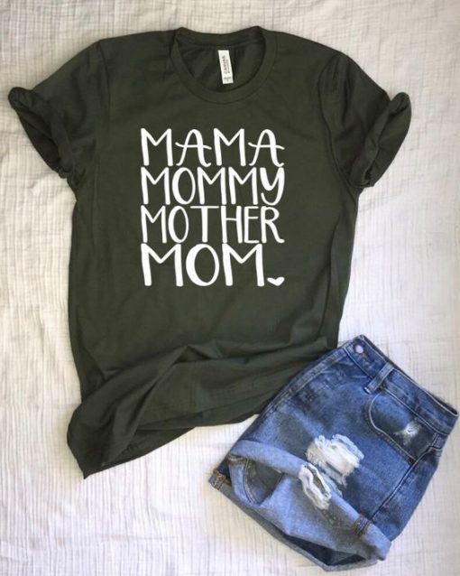 Mom mama mommy momBLACK shirt ZNF08