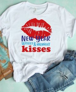 New Year wishes & midnight kisses Tshirt ZNF08