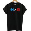 44 45 Obama Is Better Than Trump T shirt ZNF08