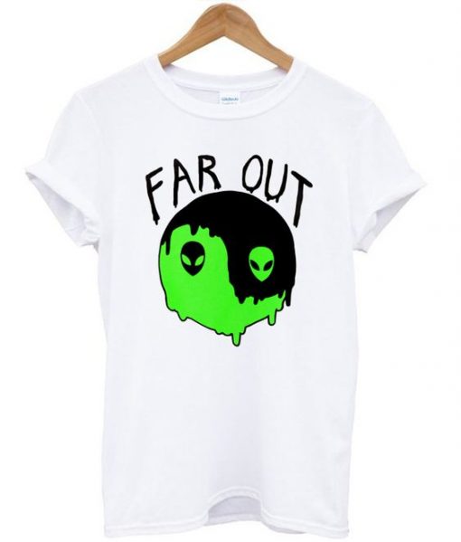Alien Yin Yang Far Out T shirt ZNF08
