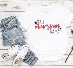 All American Mama Tshirt ZNF08